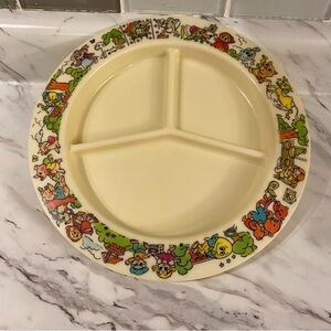 Vintage Children’s‎ plate divided cookshire nursery rhyme characters